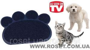    paw print litter mat