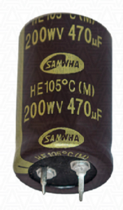   Samwha 2.2 mkF-250 V 105C 6.3  11  0.72 