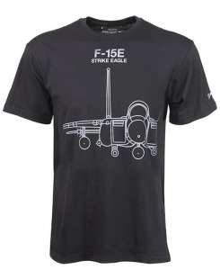  Boeing F-15E Strike Eagle Midnight Silver T-Shirt