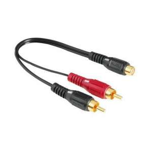  HAMA 44115 Audio Adapter 2RCA Plugs-RCA Jack - 