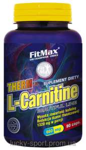 , L-, L-Carnitine FitMax Therm L-Carnitin (600mg+60mg caffeine) - 90 caps - 