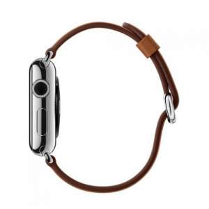 Apple Watch 42mm Space Black Stainless Steel Case with Saddle Classic Buckle (MLC92)