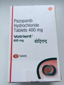 Votrient  Pazopanib Hydrochloride Tabl. 400 mg 30tabl, , 