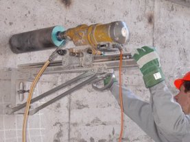 Алмазное сверление отверстий без пыли,резка,бурение бетона