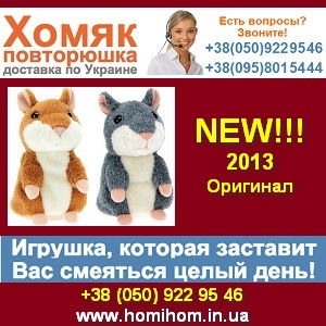 Говорящий хомяк 2013 Повторюшка для детей и взрослых - объявление