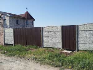 Еврозабор с воротами из профнастила под ключ в Запорожье - объявление