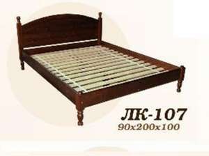 Кровать, деревянная, Лк- 107, Скиф, из массива хвойных пород деревьев. Цена- 3942 грн. - объявление