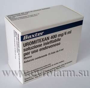 Купить инъекции Uromitexan® (Месна) производитель BAXTER SpA