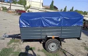 Купить новый одноосный прицеп Днепр-21 и другие модели.Тент и брызговики в подарок - объявление