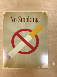 Настенные таблички "No smoking", "Курить запрещено" - объявление