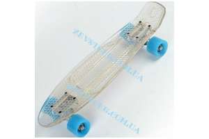Скейтборд/скейт Penny Board прозрачный (Пенни борд): 6 цветов (лонгборд) - оголошення