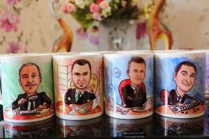Шарж на чашке, шарж на футболку, чашку, изготовление шаржа на кружке. - оголошення